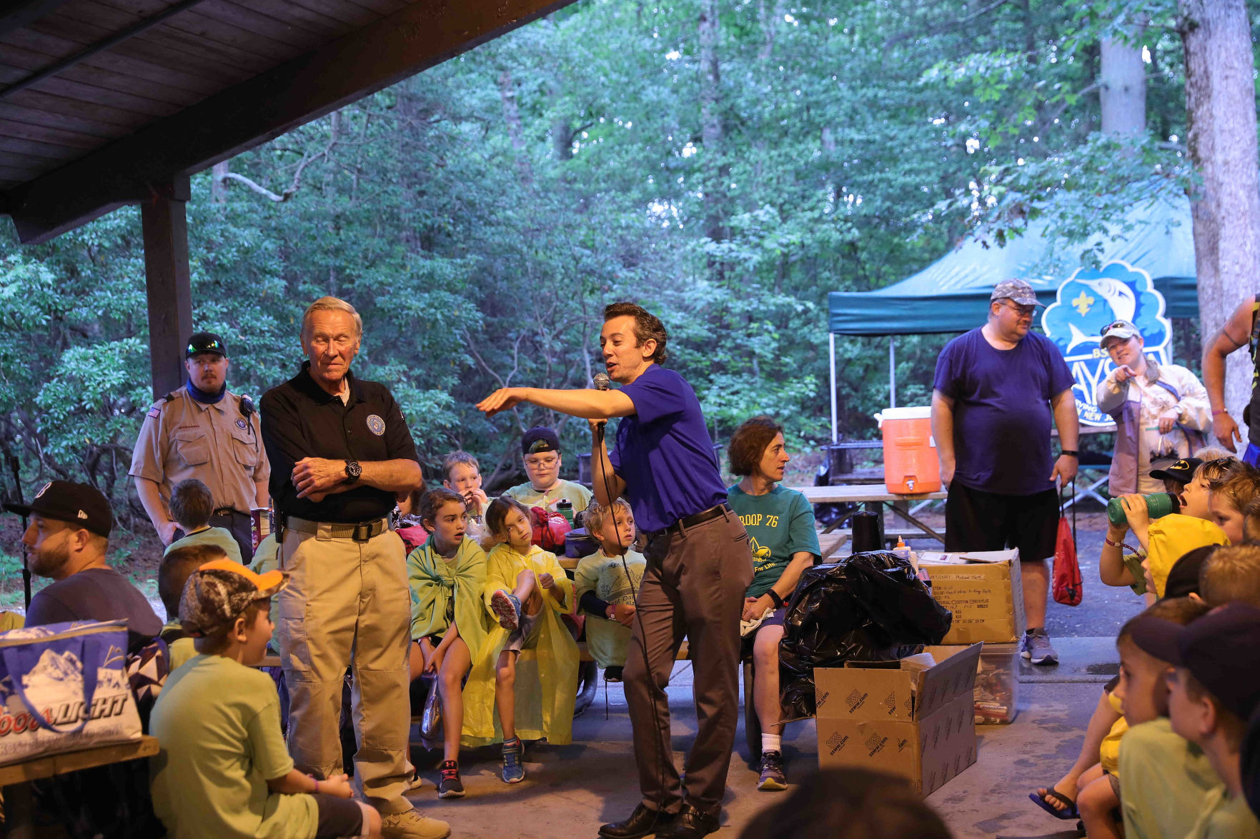 Joe Martucci conducted a safety and weather for Boy Scout troops
